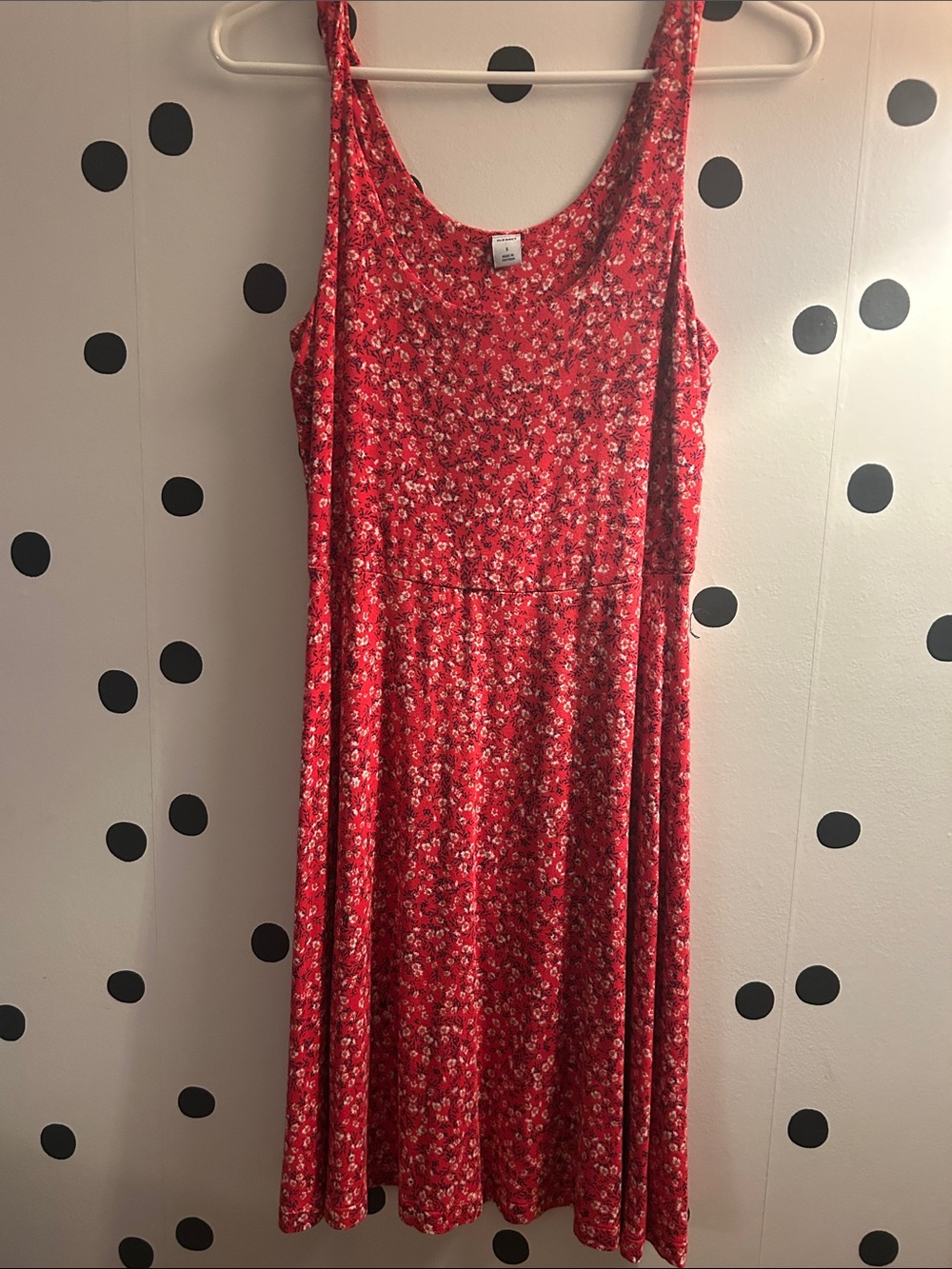 Old Navy Red Floral 🌹 Sleeveless Summer Dress